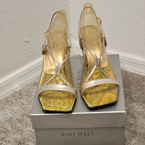 Ninewest Gold Sandals